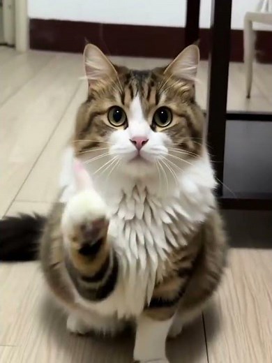 Watch This Cat's Amazing Moves! Wait for the THUMBS UP!👍#shorts #cat #funny #viral #trending