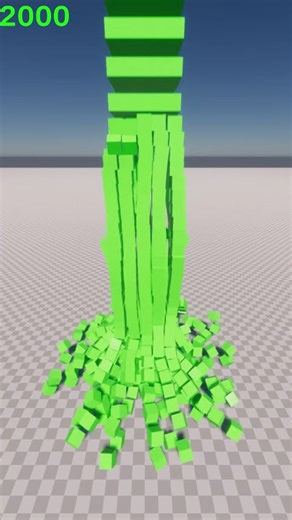 2k Falling Green Cubes