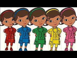 Learn Colors with 3D Doc McStuffins Coloring for Children - Colours for Kids to Learn