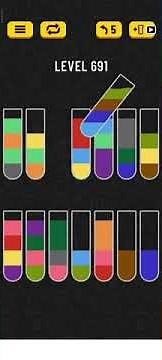 water sort puzzle - level 691