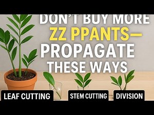 How to Propagate ZZ Plant | Leaf, Stem & Division Methods with Timelapse | ‪@Natas_Gardening‬