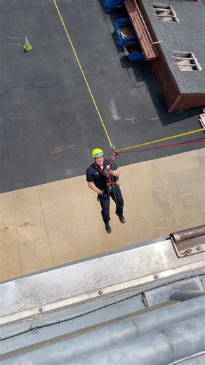 Coming up on a guiding line @rock.n.rescue @omega.pacific #firefighter #firefighters #rescue #rescueco #rescuecompany #rescuetech #rescuetechnician #rescuetechniques #roperescue #roperescuetraining #roperescueops #roperescueoperations #roperescuetech #roperescuetechnician #rescuetechnicianintraining #rescuetechnicianstudent | The Rescue Boss