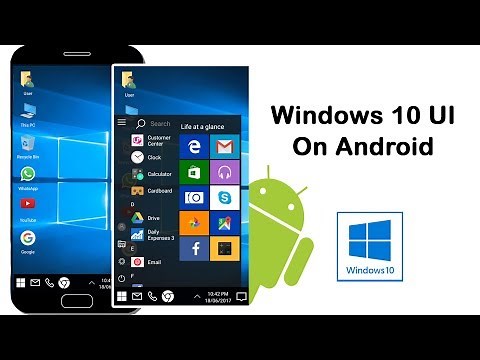 How to launch windows 10 UI on Android phone using Computer Launcher App