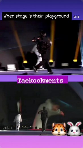 1.1K reactions · 15 comments | Playing is real on stage #jungkook #Taehyung #taekook # #dance #BTS #chase #concert | Ana M Frost | Facebook