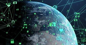 clip-1100485505-animation-networks-connections-data-processing-over-globe