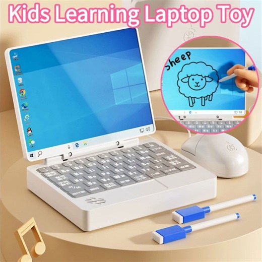 Educational Kids Laptop Toy Writting Laptop Interactive Learning Early Childhood Development | Lazada
