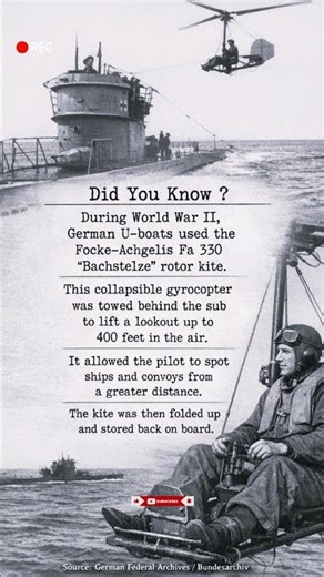 Focke-Achgelis Fa 330 “Bachstelze” (rotor-kite for U-boats) | WWII - Trending.