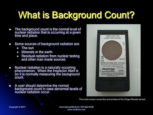 International Medcom Inspector Alert Digital Surface Contamination Radiation Monitor