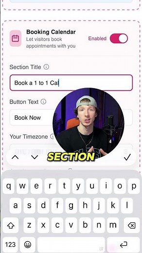 This free link-in-bio tool has a booking system built in