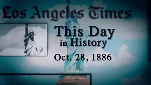October 28th, 1886 the Statue of Liberty was dedicated in New York Harbor