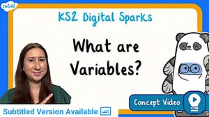 What are Variables? | Digital Sparks UKS2 Computing Concept Video