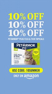 It’s the last week to get 10% Off Dog & Cat PetArmor® Plus Topicals this month when you shop on Amazon. Use the code 10SUMMER. | PetArmor | Facebook
