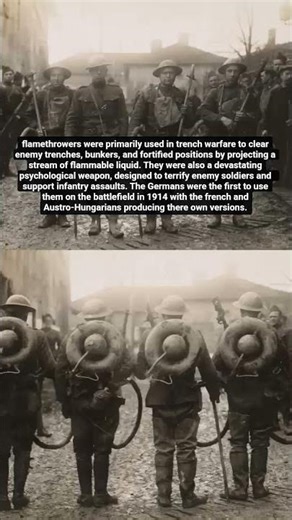 Flamethrowers in ww1 #history #war #germanmilitary #Flamethrower