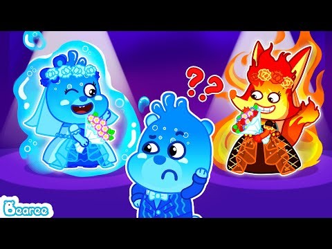Bearee Tales 🐾 Water Bride or Fire Bride?! 💔 Who Will Bearee Choose? | Bearee Cartoon for Kids