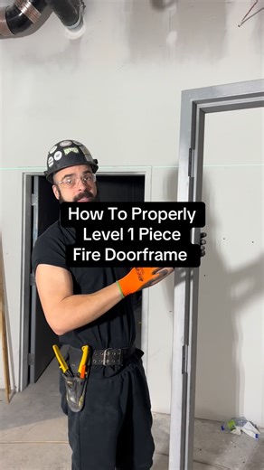 Patrick Korosztos on Instagram: "Always use plastic shims ( the kind they use for leveling windows ) wood shims rot after a while because it soaks in the moisture from the concrete and after a few years you’re doors will actually lower because the woods fell apart 😁👍 #fit #workhard #construction #steelframing #quality"