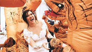 EPIC WEDDING SURPRISE! These bridesmaids made sure to have the Bride "roaring" with laughter. Big shout out to Capture The Invisible Studio for helping film this! | Bmarsz