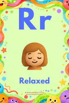 A-Z Feeling & Emotion Alphabet Flashcards | Printable ABC Learning Cards | Kids