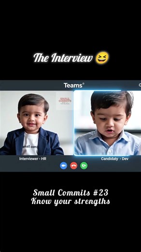 Epic interview! What are your strengths? 😅 Like, Share & Subscribe @smallcommits