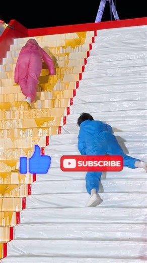 ‪@StokesTwins‬’s sticky vs slippery stairs challenge #shorts