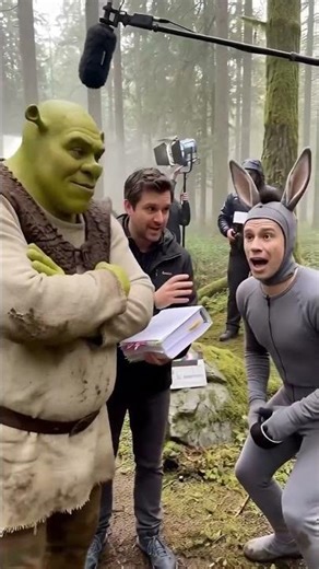 Shrek (2001) | Rare Behind-the-Scenes Footage #movie #film #shrek #behindthescenes #greenscreen
