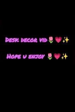 How to decorate ur DIY desk?🌷✨#diy#video#aesthetic#cute