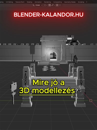 🧊 Mire jó a digitális 3D modellezés és a Blender ingyenes program? 🎮 Készíthetsz saját 3D modelleket videojátékokhoz 🖨️ vagy akár 3D nyomtatáshoz is – még teljesen kezdőként is! 🎥 Blender videós oktatás kezdőknek: 🌐 blender-kalandor.hu #blender #3dmodelling #gaming #unrealengine #unity #roblox