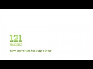 How to Set Up Your Online Account | 121 Disposal Customer Portal