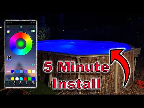 How To Install A Pool Light In An Above Ground Pool - LED Multicolor