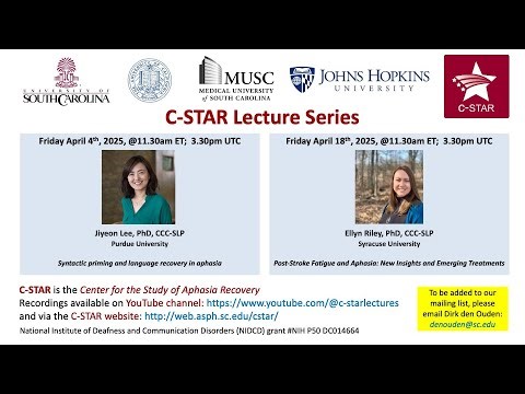 "Syntactic priming and language recovery in aphasia", Jiyeon Lee