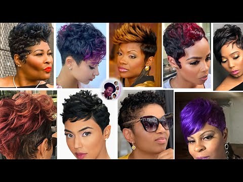 100+Best Short PIXIE HAIRCUT Hairstyles For Black Women💕2023/2024