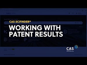 Working with patent results in CAS SciFinder®