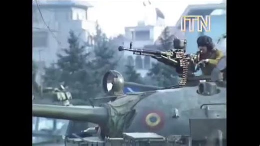 Странник/Wanderer on Instagram: "🇷🇴The DShK demands a vacation! Public unrest in Romania in 1989 #romania #t55 #dshk #machine gun #румыния #т55 #дшк #пулемет"