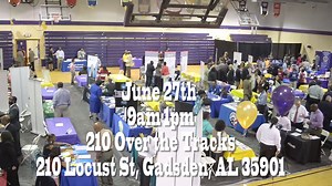 7.7K views · 25 reactions | Make plans to attend the Regional Job Fair at 210 at the Tracks in Gadsden on June 27th. Signup and more details at https://www.labor.alabama.gov/jobfair/ . | City of Gadsden | Facebook