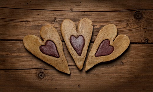 Primitive Salt Dough Heart Ornament Set of 3/ Bowl Fillers/ Tiered Tray Decor/ Valentine Decor - Etsy