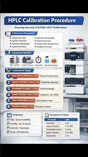 HPLC Calibration Method | Step-by-Step Procedure#HPLC #Calibration #PharmaceuticalAnalysis #Qc