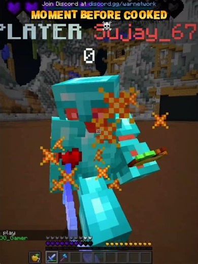 He Didn’t Expect THIS…💀 Moment Before Disaster | PvP #minecraftshorts #minecraft #gaming #edit #pvp