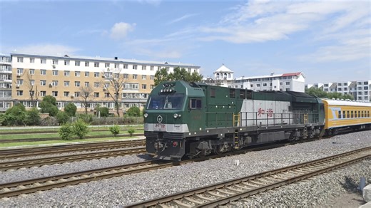 57xxx HXN52012 沈局宿营车 回送沈阳工机段三机（DCL-32K-02920 WD-320-02714 DCL-32K-02919） 出梅河口站