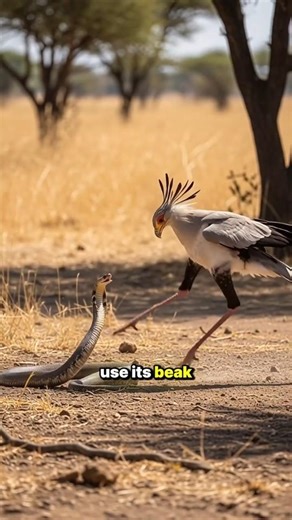 This Bird Kills Snakes With Its LEGS.... #SecretaryBird #Nature #Animals