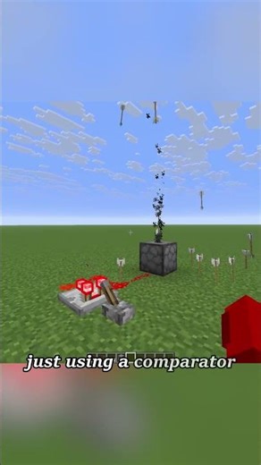 Redstone Comparator Explained in 20 Seconds 😱😱😱