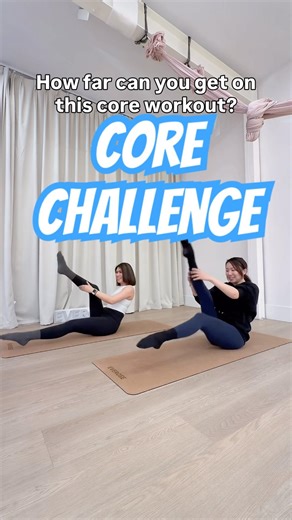 Core Challenge 💪🏻 How far can you get on this core workout? #coreworkout #corechallenge #challenge