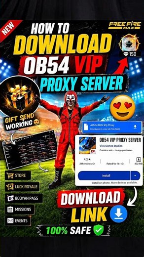 📥 OB54 VIP PROXY SERVER DOWNLOAD KAISE KARE ?