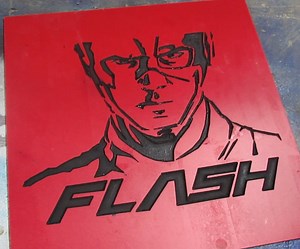 The Flash - PVC and Paint Experiment on CNC