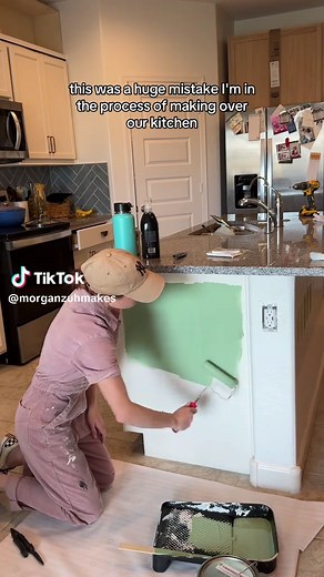 Creative Kitchen Island Makeover with Wood Paneling