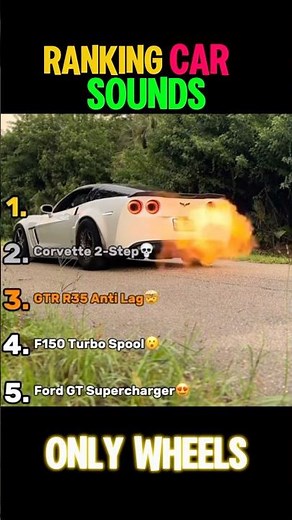 🚗 Ranking the CRAZIEST Car Sounds 🔥 #cars #exhaust #jdm