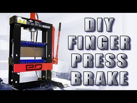 How To Build a Finger Press Brake on a Budget! (No Welding Required!)