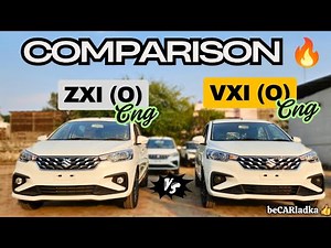 2025 Maruti Suzuki Ertiga VXI (O) CNG Vs ZXI (O) CNG | Detailed Comparison | beCARladka