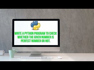 Write a Python program to check whether the given number is perfect number or not.|| Perfect number