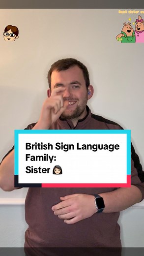 Today’s British Sign Language sign? ✨ Today’s sign is: #Sister #👩 ! Curious to learn more? I share a new BSL sign every day – perfect for beginners, learners, and sign lovers! #sisters #family 🔍 P.S. I’m from the South of the UK, so some signs might be regional! Let’s celebrate language and inclusion together 💬💙 #BritishSignLanguage | The Deaf Chef