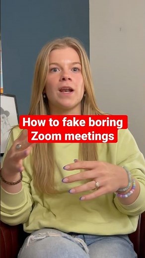 Remote worker FAKES Zoom meeting 😂 #officelife #skit #marketingagency #shorts #funny #zoom #meeting