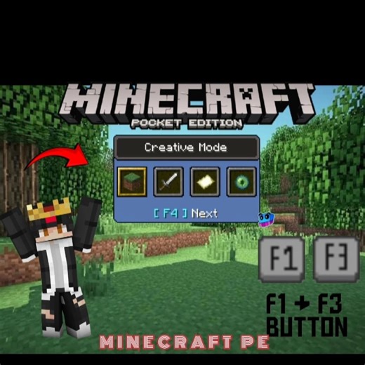 Minecraft Mcpe f4 button addon Pack 1.21 #mcpack #minecraft